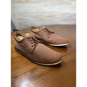 ALDO Men’s Size 12 Brown Leather Oxford Lace Up Casual Shoes Sneaker